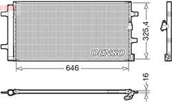 DENSO Kliimasüsteemi kondensaator DCN02041