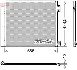 Kliimasüsteemi kondensaator DENSO DCN46026