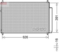 DENSO Kliimasüsteemi kondensaator DCN50041_0