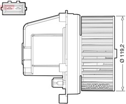 Interior Blower DEA33003