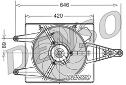 Wentylator chłodnicy silnika DER01010