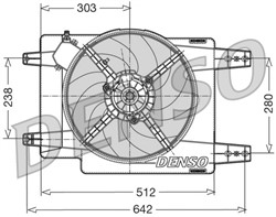 Wentylator chłodnicy silnika DER01011