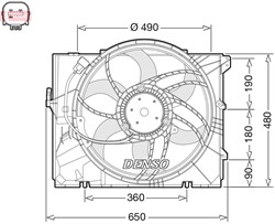 Fan, engine cooling DER05011