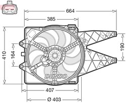 Radiaatori ventilaator DENSO DER09309