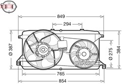 Fan, engine cooling DER10009