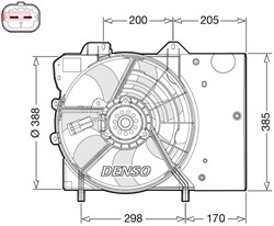 Fan, engine cooling DER21024