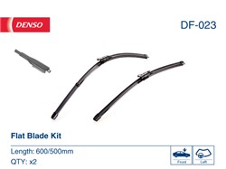 Pióro wycieraczki Flat Blades DF-023 bezprzegubowe 600/500mm (2 szt.) przód_3