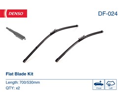 Pióro wycieraczki Flat Blades DF-024 bezprzegubowe 700/530mm (2 szt.) przód_3