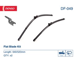 Pióro wycieraczki Flat Blades DF-049 bezprzegubowe 640/520mm (2 szt.) przód_3
