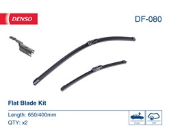 Pióro wycieraczki Flat Blades DF-080 bezprzegubowe 650/400mm (2 szt.) przód