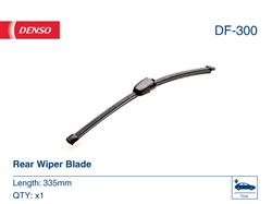 Kojamees Flat Blades DF-300 liitetu 335mm (1 tk) Tagumine spoileriga_4