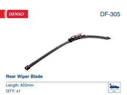 Pióro wycieraczki Flat Blades DF-305 bezprzegubowe 425mm (1 szt.) tył ze spojlerem_4