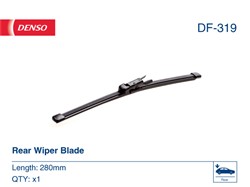 Pióro wycieraczki Flat Blades DF-319 bezprzegubowe 280mm (1 szt.) tył_4