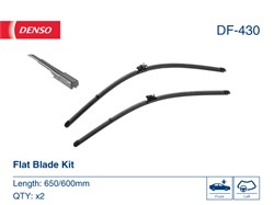 Pióro wycieraczki Flat Blades DF-430 bezprzegubowe 650/600mm (2 szt.) przód_2