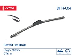 Pióro wycieraczki DFR DFR-004 bezprzegubowe 500mm (1 szt.) przód ze spojlerem_3