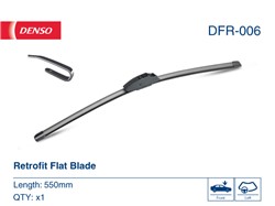 Wiper blade DFR DFR-006 jointless 550mm (1 pcs) front with spoiler_3