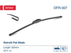 Pióro wycieraczki Flat Blades DFR-007 bezprzegubowe 550mm (1 szt.) przód ze spojlerem_3