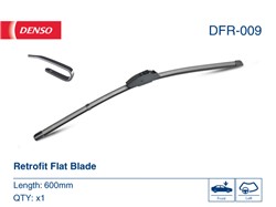 Pióro wycieraczki Flat Blades DFR-009 bezprzegubowe 600mm (1 szt.) przód ze spojlerem_3