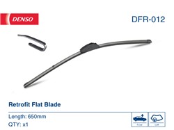 Pióro wycieraczki DFR DFR-012 bezprzegubowe 650mm (1 szt.) przód ze spojlerem_3