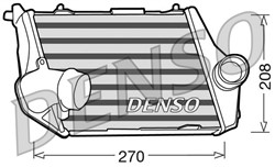 tarpinis suslėgto oro aušintuvas, kompresorius DENSO DIT02013_2