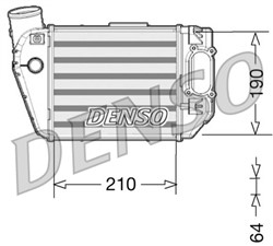 DENSO Turbolaaduri õhujahuti/ cooler DIT02021_2