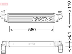 tarpinis suslėgto oro aušintuvas, kompresorius DENSO DIT09117