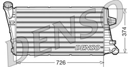tarpinis suslėgto oro aušintuvas, kompresorius DENSO DIT99020_2