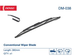 Wiper blade DM DM-038 swivel 380mm (1 pcs) front with spoiler_4