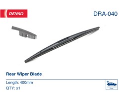 Pióro wycieraczki DRA DRA-040 szkieletowe 400mm (1 szt.) tył ze spojlerem_3