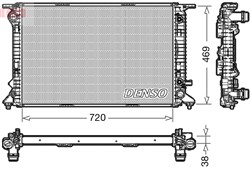 Variklio radiatorius DENSO DRM02023