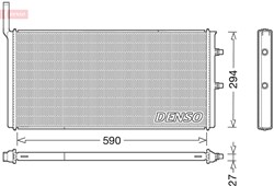 Variklio radiatorius DENSO DRM05009