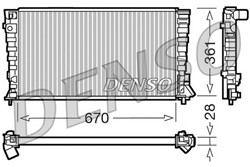 Variklio radiatorius DENSO DRM07020
