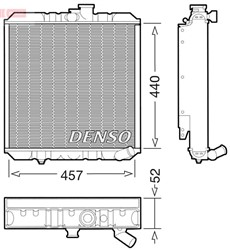 Variklio radiatorius DENSO DRM14002_0