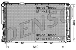 Variklio radiatorius DENSO DRM17039_0