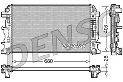 Variklio radiatorius DENSO DRM17044