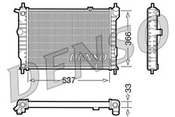 Variklio radiatorius DENSO DRM20010