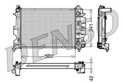 Variklio radiatorius DENSO DRM25012