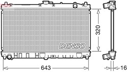 Variklio radiatorius DENSO DRM44031_0