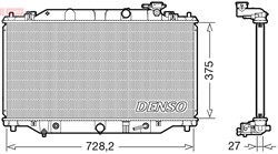 Variklio radiatorius DENSO DRM44044_0