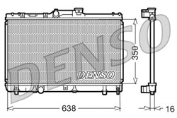 Variklio radiatorius DENSO DRM50013