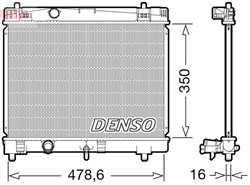 Variklio radiatorius DENSO DRM50103