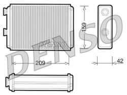Heat Exchanger, interior heating DRR09070_0