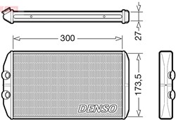Šildymo radiatorius DENSO DRR12008