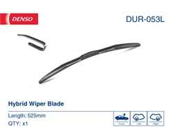 Wiper blade Hybrid DUR-053L hybrid 525mm (1 pcs) front with spoiler_3