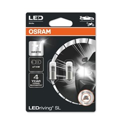 Žarulja LED T4W LED Ledriving (blister, 2 kom., 12V, topla bijela, 0,8W, tip gedore BA9S; nema potvrde o odobrenju; Nema certifikata za homologaciju