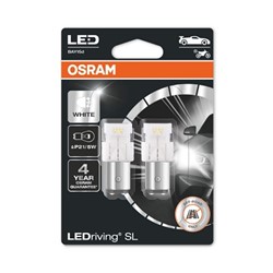 Žarulja LED P21/5W LED LEDriving SL (blister, 2 kom., 12V, hladna bijela, 2W, tip gedore BAY15D; nema potvrde o odobrenju; Nema certifikata za homologaciju