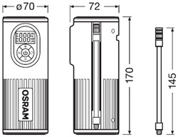 Kompressor OTIR2000 8,3 bar - 3,7V_5