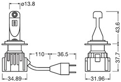 Żarówka LED H18/H7 (2 szt.) LEDriving HL INTENSE 12V_4
