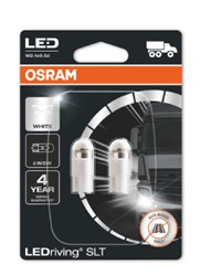 LED light bulb (blister pack 2pcs) W5W 24V 1W W2,1X9,5D no certification of approval LEDriving SL_0
