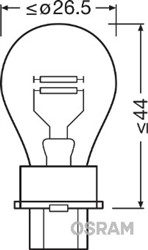 Light bulb P27/7W (10 pcs) Standard 12V 7/27W_3